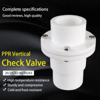 20/25/32/40/50/63mm PPR Vertical Check Valve Water Pipe Fittings One-way Valve Plastic Joint Adapter Accessories Home Renovation