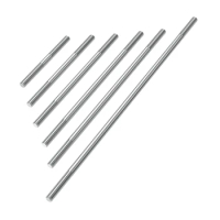 5pcs M2 304 Stainless Steel Pull Rod Length 25mm to 300mm Dual End Thread Link Servo Linkage Connector for DIY RC Boat Airplane