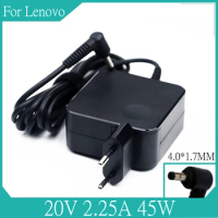 20V 2.25A 45W 4.0*1.7mm Laptop Power Adapter for Lenovo Charger Ideapad 100 100s yoga310 yoga510 AC ADL45WCC