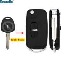 2 buttons upgraded remote key shell cover for Mitsubishi Lancer Outlander ASX Grandis Right Blade MIT11 uncut