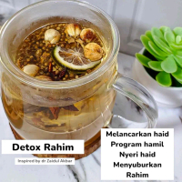 Detox Rahim 5 Sachet | Melancarkan Haid | Promil | Menyuburkan Rahim Herbal rimpang