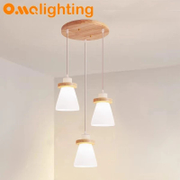 高雅木環吊燈 2213-3R - E27 x 3 天花燈 LED燈 吸頂燈 燈飾 吊燈 燈泡 燈膽燈