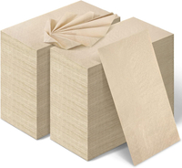 WILLBOND 100 Packs Paper Napkins Bulk Bamboo Paper Towels Hand Towels for Bathroom Eco Unbleached Br