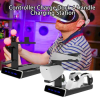 Controller Charging Stand Convenient Simple Operation Safe 4 Base Wireless Game Controller Charging Dock for PS 5/for PS VR2