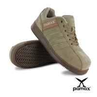 PAMAX 帕瑪斯 經典設計頂級氣墊防滑安全鞋/天然牛皮/反光(PT09115FEH / 經典米色)