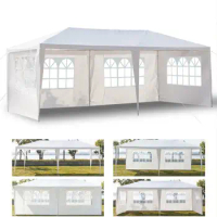 10'x20' Party Tent Outdoor Gazebo Canopy Tent Wedding With 4 Removable Walls 4