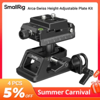 SmallRig Universal Arca-Swiss Height-Adjustable Mount Plate Kit for Easy Install Follow Focus, Matte Box,with Arca Quick Release