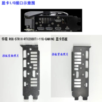 Original IO I/O Shield Back Plate BackPlate BackPlates Blende Bracket For ASUS ROG-STRIX-RTX2080TI-A11G-GAMING