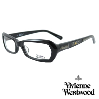 【Vivienne Westwood】光學鏡框線條鑽飾英倫風(黑-VW161 03)