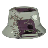 Potions Sun Cap Fisherman Hat Bucket Hats Potions Books Nature Witchy Vibes Wizardry Fantasy Magic A