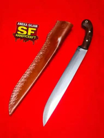 Golok Sembelih Bilah full Tang sarung Kulit