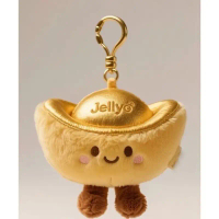 Original new product Super cute Lucky Nafu gold ingot cute plush doll small pendant toy auspicious g