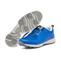 Golf Sneakers Men Spikes Sports Shoes Walking Outdoor Sport Anti-slip Lightweight Soft Breathable Golf Shoes Mens Golf Shoes