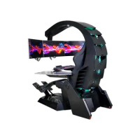 modern swivel support 3 monitors predator cockpit simulation gaming chair scorpion computer game chair
