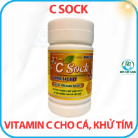 VITAMIN C SOCK,(biotik) cho cá cảnh, hồ koi giảm stress,phát triển nhanh khử tím dạng sủi, hộp 500g