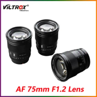 VILTROX 75mm F1.2 Fuji X Sony E Nikon Z Lens Auto Focus Large Aperture Portrait APS-C for Fujifilm XF Camera X-T4 T100 X-H2S
