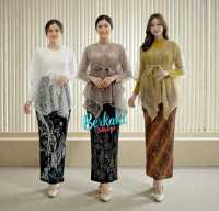 Set Outer Pita Rok Plisket Batik | Fashion Wanita Terbaru