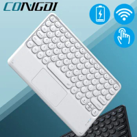 Wireless Keyboard Rechargeable Gaming Keyboard Touchpad Bluetooth-compatible Keypads for Phone Samaung PC Tablet iPad Keyboards