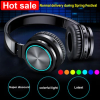 Wireless Headphones Strong Bass Bluetooth-Compatible 5.0 Headset Noise Cancelling Earphones Supoort TF card Headset for phone PC