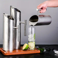 Stainless Steel Beverage Pitcher, Cocktail Pitcher, Water Pitcher, Bar Mixing Pitcher, Home Kitchen 