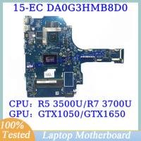 L71928-601 L71930-601 For HP 15-EC With R5 3500U/R7 3700U CPU DA0G3HMB8D0 Laptop Motherboard GTX1050/GTX1650 100% Full Tested OK