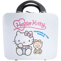 小禮堂 Hello Kitty 旅行硬殼手提化妝箱 (白小熊坐姿款)