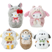 小禮堂 【限購】Sanrio 三麗鷗 絨毛玩偶娃娃 (動物森友會2.0) Kitty 美樂蒂 布丁狗