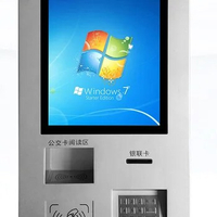Wall mounted self service lcd Touch screen NFC / ORC card reader terminal kiosk