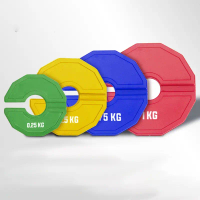 2PCS Weight Plate Barbel Dumbell Rubber Plates 0.25/0.5/0.75/1 KG Piringan Plat Alat Latihan Beban B