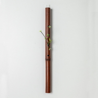 異興竹制花器掛式笛子茶道日式擺件家用裝飾拍照道具中式干花插花