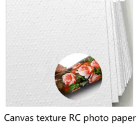 A4/A3/4R/A3+ size sheets RC photo paper canvas texture for inkjet printer