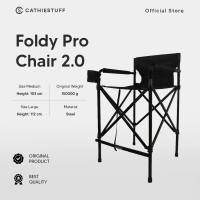 Cathiestuff Foldy Pro Chair 2.0 | Kursi Rias Lipat Makeup Artist Kursi Sutradara Ringkas Foldable Fu