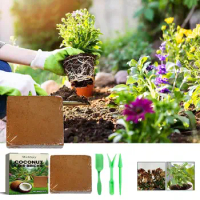 Premium Organic Coir Brick Potting Soil Universal Garden Natural Brick Shell Plants Bed Coconut Nutrient Soil Q3H7