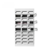 Modern Front Open Wall Mounted Apartment Office Lockable Pre-assembled Modern Parcel Mail Box Cabinet Wholesale