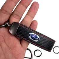 Car Trinket Keyring PU Leather Keychain DIY Key Chain Holder Key for Nissan datsun cross z mido ondo redigo mi-do on-do redi-go