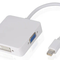 Mini Display Port Thunderbolt to VGA HDMI DVI Adapter 4 for MacBook Air Mac Surface