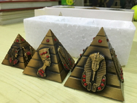 埃及金字塔模型擺件胡夫法老頭像密室逃脫裝飾品外國經典建筑模型
