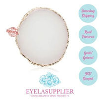 Pallete Resin Coaster Shell Kerang 2 Sisi Mixing Nail Gel Polish Round Ring Display Kuku Palsu Nail
