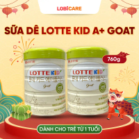 Sữa Dê Bổ Sung Canxi Lotte Kid A+ Goat 760g [DATE T7/2027] - Giúp Phát Triển Chiều Cao & Trí Não