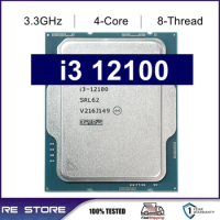 NEW Core i3-12100 i3 12100 3.3 GHz 4-Core 8-Thread CPU Processor Intel 7 L3=12M 60W LGA 1700 but no fan
