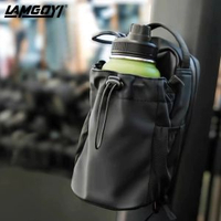 健身磁吸背包運動大容量水壺挎包掛包pu防水平行進口