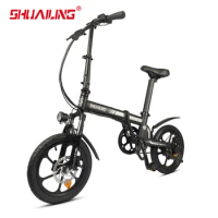 Shuailing Lithium Battery 36V 250W 10.5Ah Electric Folding Bicycle 16 inch Wheel Size Foldable Electric Bike Factory Price ebike