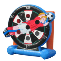Customized Giant Inflatable New Design Football Soccer Goal Darts Inflables Outdoor Sports Game for Adult Kids Party Toys