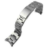 13mm 17mm 19mm 20mm Stainless Steel Replacement Oyster Watch Bracelet Fits Rolex Watch Strap Women Watchbands Men