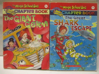 【書寶二手書T1／兒童文學_CSU】The Magic School Bus-The Giant Germ_The Great Shark Escape_2本合售