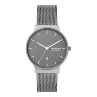 Skagen Jam Tangan Pria Skagen Ancher SKW6779 Men Charcoal Dial Gunmetal Mesh Strap