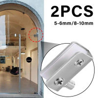 2pcs Engsel Lemari Kaca Jepit Engsel Pintu Kaca Lemari Engsel Pivot Kaca Jepit Stainless Steel M