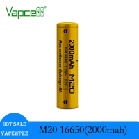 1-20pcs Original New Vapcell 16650 Battery M20 INR16650 2000mah 8A Li-On Lithium rechargeable Batteries Cylindrical Battery