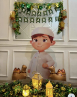 SUPER JUMBO 1 METER DEKORASI BALON UNTA POHON KURMA PALEM KELAPA FOIL PERNAK PERNIK BACKDROP PANGGUN