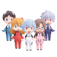10CM New Anime NEON GENESIS EVANGELION EVA Ayanami Rei Asuka Ikari Shinji Q version kawaii figure PVC model toys doll gifts